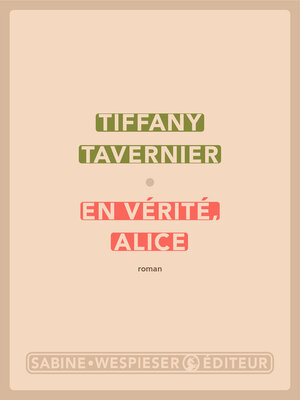 cover image of En vérité, Alice